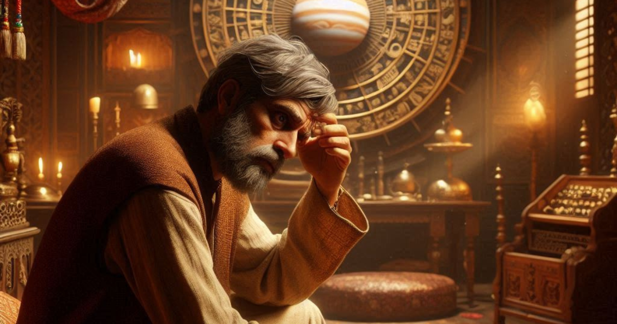 गुरु मजबूत कैसे करें से जुड़ी चिंता में व्यक्ति