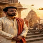 "जीवन सफलता उपाय के लिए पूजा करते हुए भारतीय युवक"