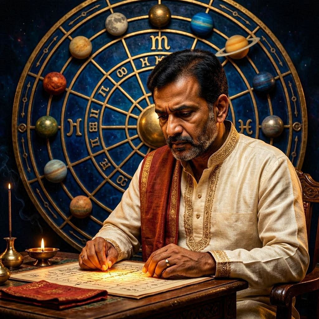 "सभी ग्रह प्रभाव दर्शाती वैदिक कुंडली"